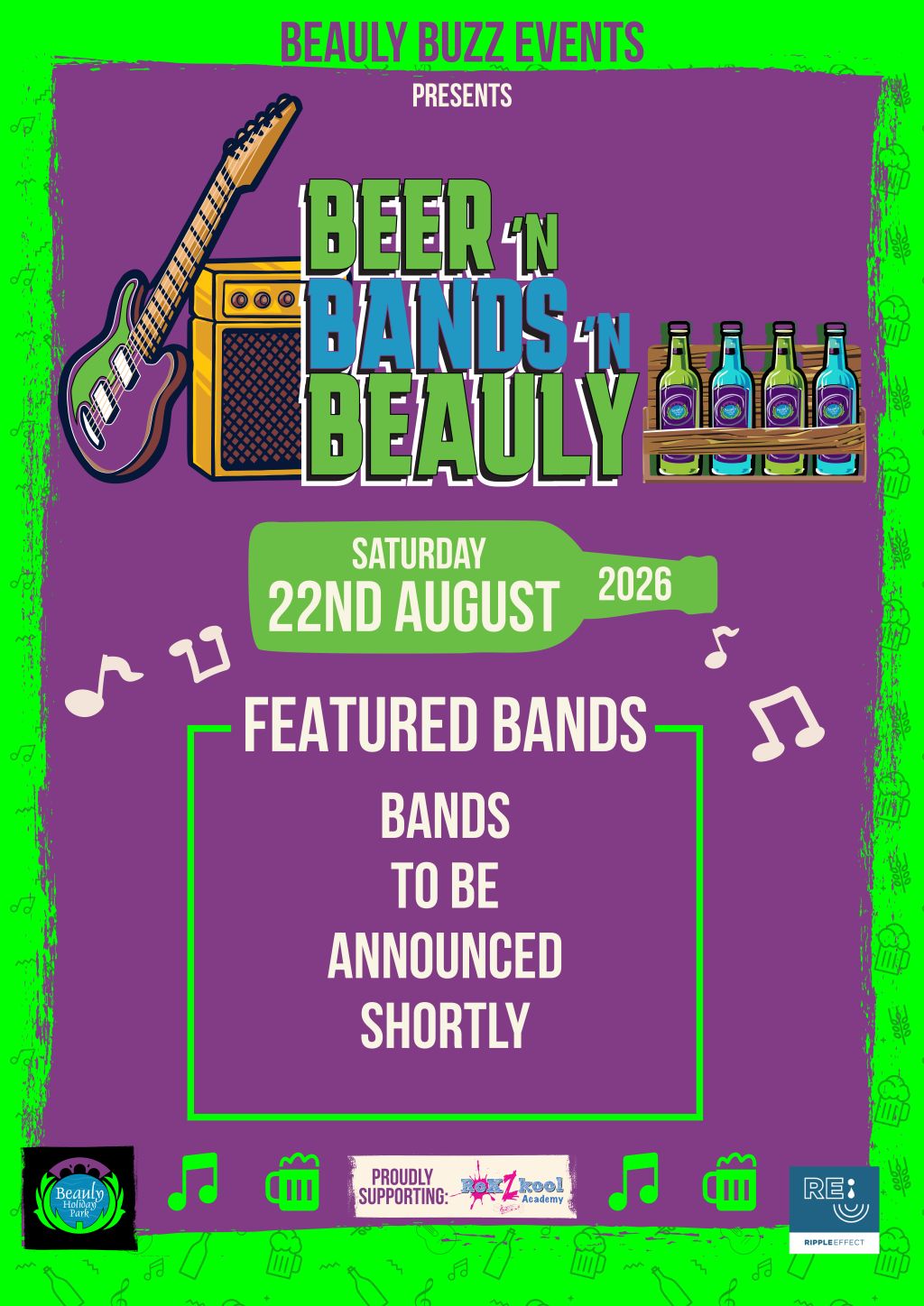 BEERnBANDSnBEAULY 2026 non-camping adult ticket