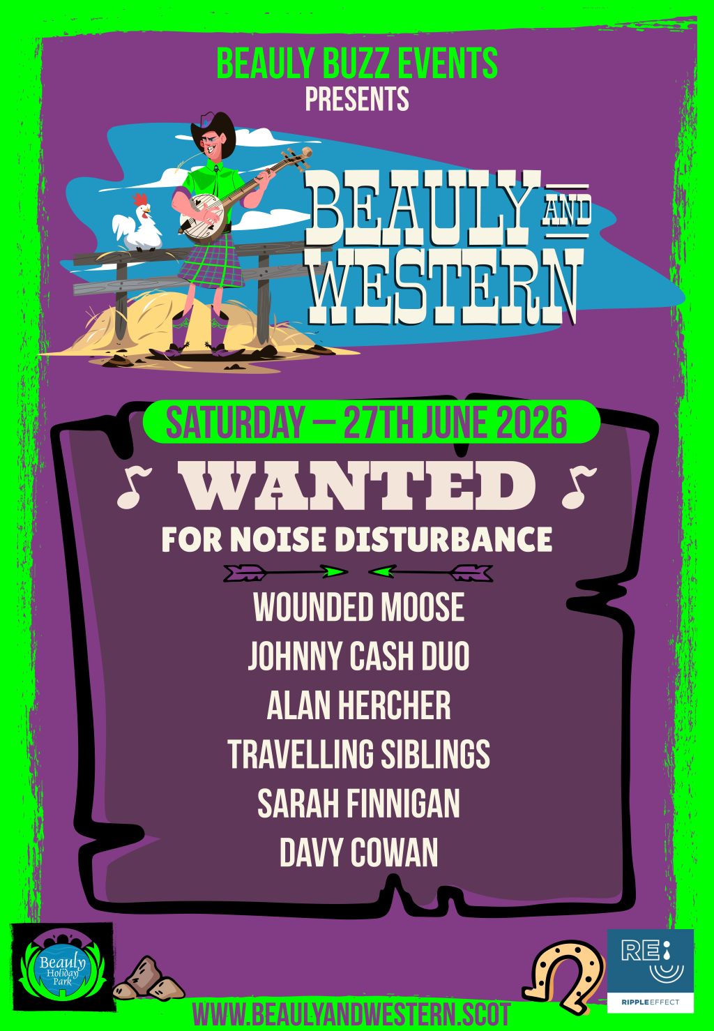 Beauly and Western non-camping adult ticket
