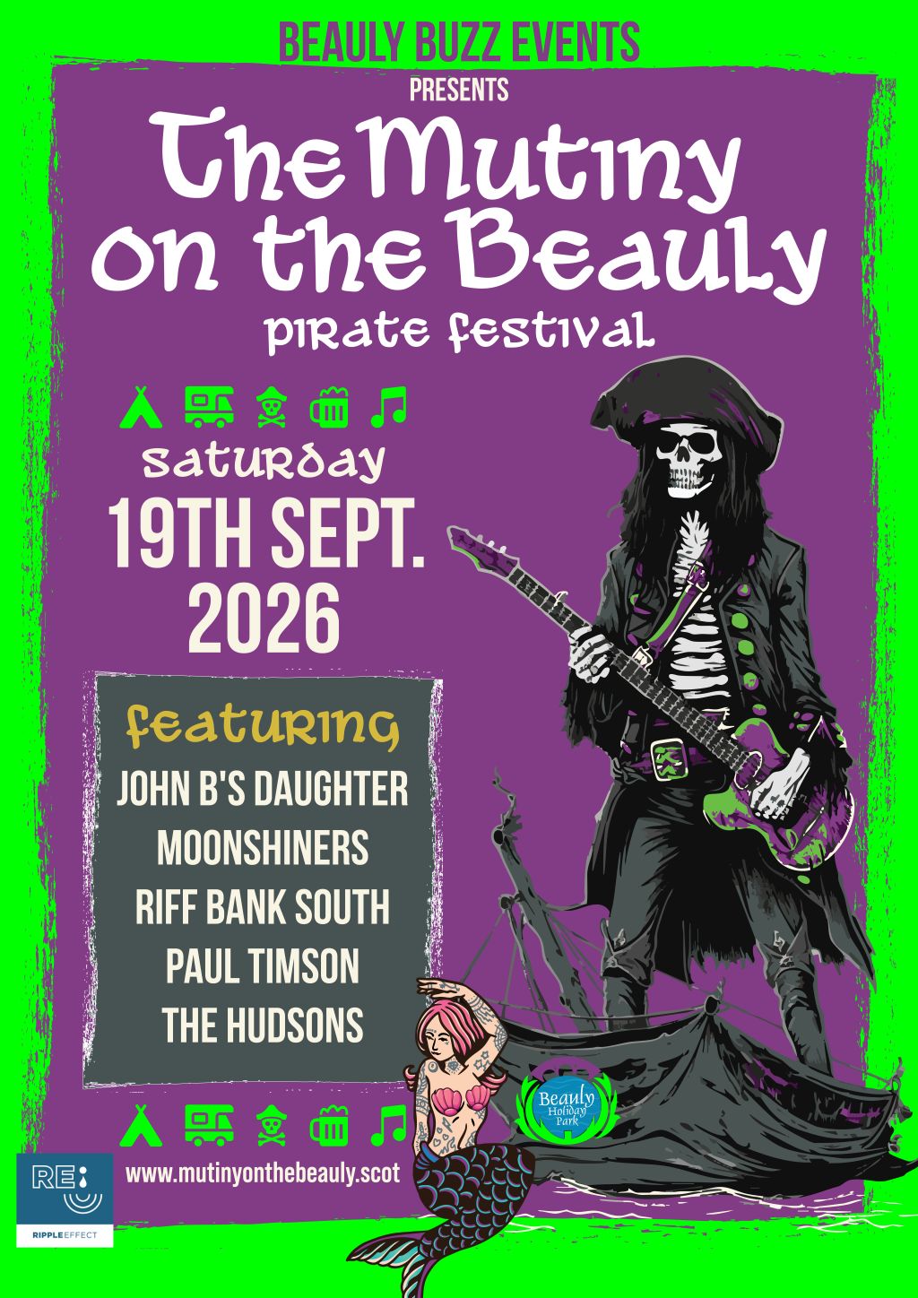 Mutiny On The Beauly 2026 non-camping adult ticket