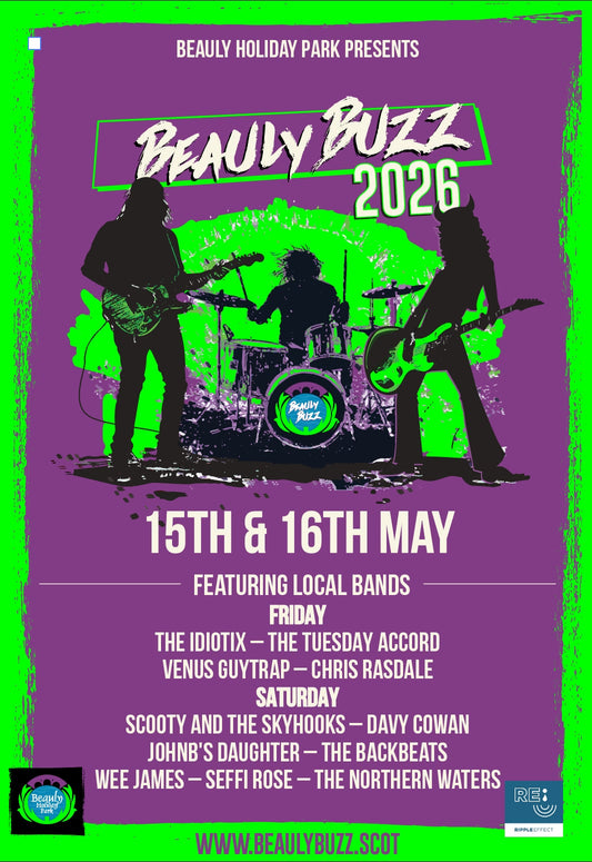 Beauly Buzz 2026 Friday & Saturday drop in ticket