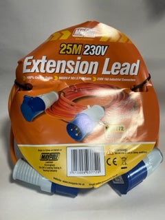 Site cable 25m 16 amp, 230V