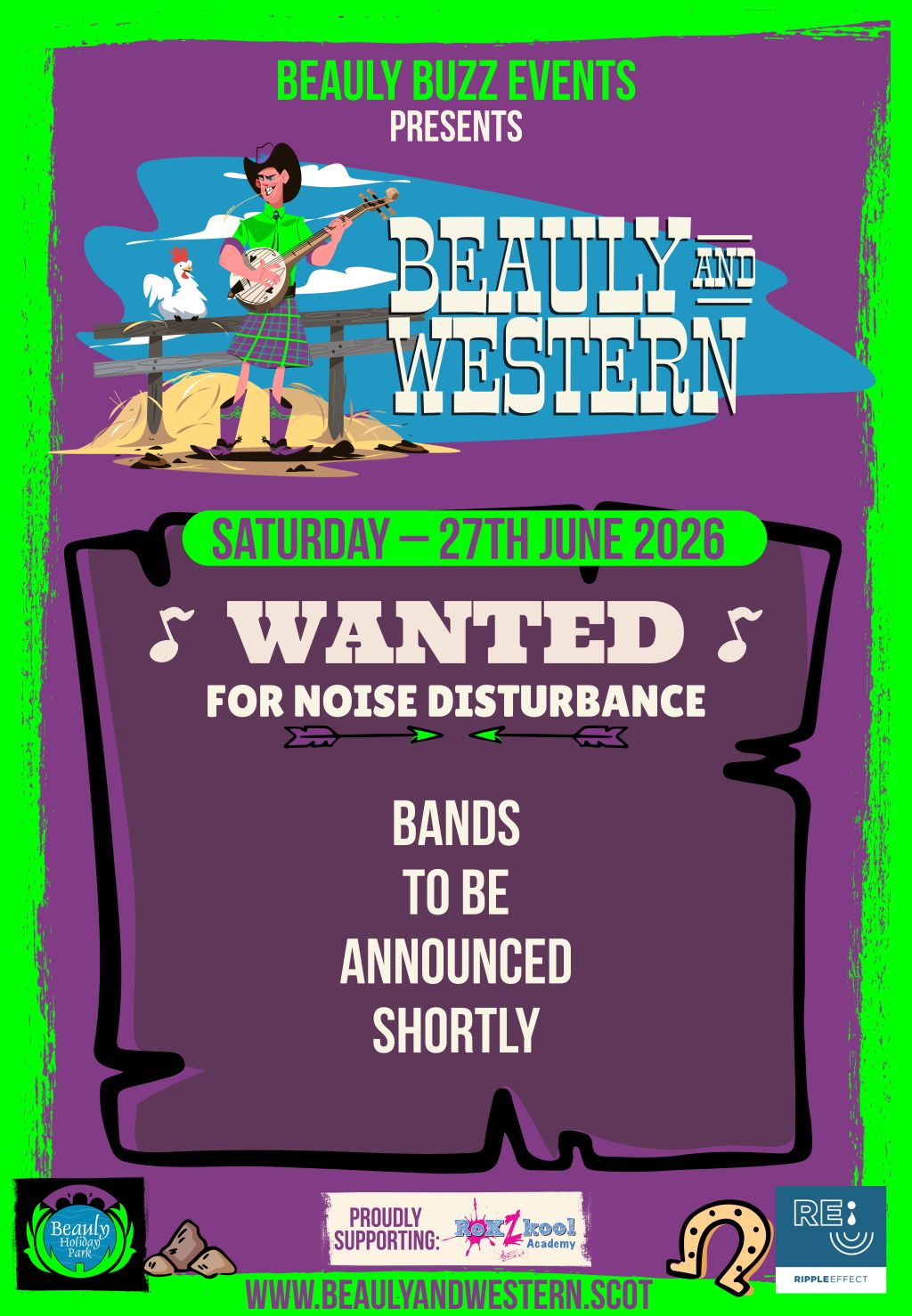 Beauly and Western non-camping adult ticket